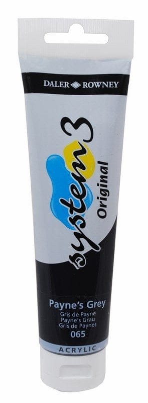 Daler Rowney System 3 Original Acrylic 150 ml - Paynes Gray