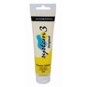 Daler Rowney System 3 Original Acrylic 150 ml - Process Yellow