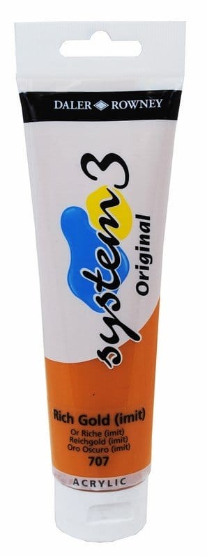 Daler Rowney System 3 Original Acrylic 150 ml - Rich Gold Hue