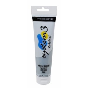 Daler Rowney System 3 Original Acrylic 150 ml - Silver Hue