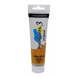 Daler Rowney System 3 Original Acrylic 150 ml - Yellow Ochre