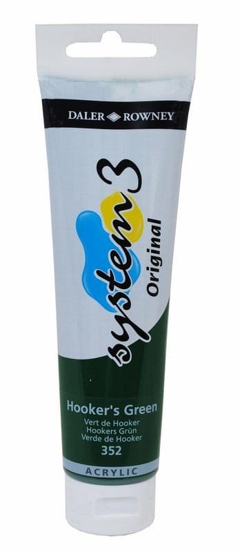 Daler Rowney System 3 Original Acrylic 150 ml - Hookers Green