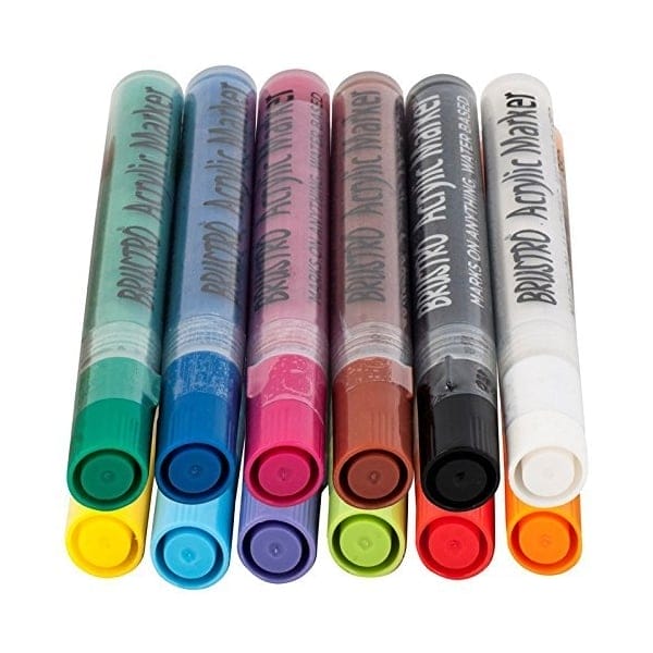 Brustro Acrylic Marker Set of 12 - Basic