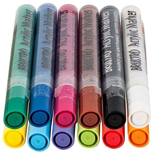 Brustro Acrylic Marker Set of 12 - Basic brustro acrylic marker set of 12 basic Brustro Acrylic Marker Set of 12 - Basic