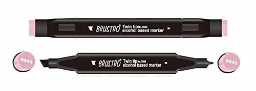 Brustro Twin Tip Alcohol Based Marker - Antique Pink brustro antique pink Brustro Twin Tip Alcohol Based Marker - Antique Pink