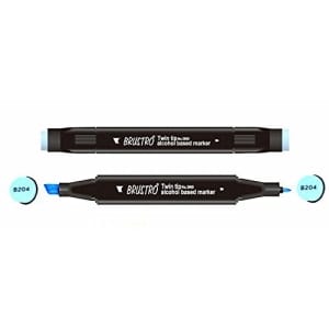 Brustro Twin Tip Alcohol Based Marker - Baby Blue