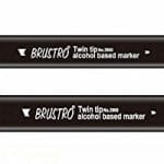 Brustro Twin Tip Alcohol Based Marker - Baby Blue