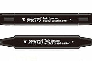 Brustro Twin Tip Alcohol Based Marker - Baby Blue