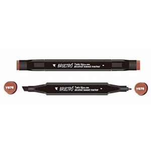 Brustro Twin Tip Alcohol Based Marker - Bitter Chocolate
