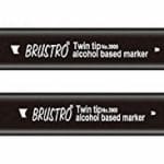 Brustro Twin Tip Alcohol Based Marker - Black