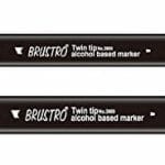 Brustro Twin Tip Alcohol Based Marker - Blue Black