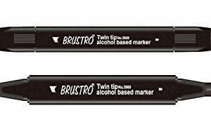 Brustro Twin Tip Alcohol Based Marker - Blue Black