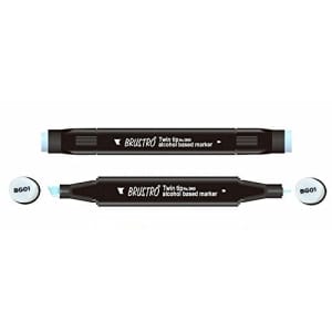 Brustro Twin Tip Alcohol Based Marker - Blue Grey 1