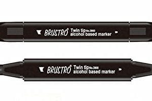Brustro Twin Tip Alcohol Based Marker - Blue Grey 1