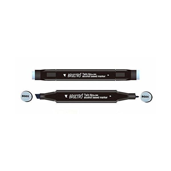 Brustro Twin Tip Alcohol Based Marker - Blue Grey 5