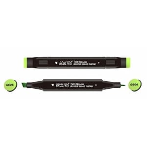 Brustro Twin Tip Alcohol Based Marker - Bud Green