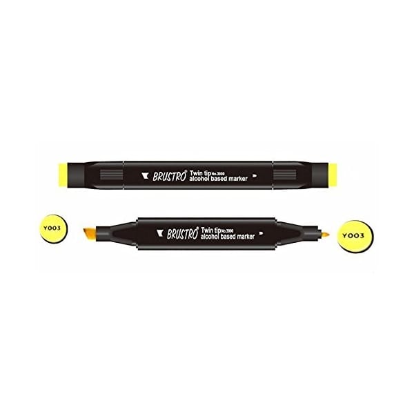 Brustro Twin Tip Alcohol Based Marker - Canaria Yellow
