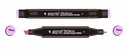 Brustro Twin Tip Alcohol Based Marker - Cerise brustro cerise Brustro Twin Tip Alcohol Based Marker - Cerise