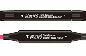 Brustro Twin Tip Alcohol Based Marker - Cerise