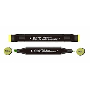 Brustro Twin Tip Alcohol Based Marker - Chartreuse Green