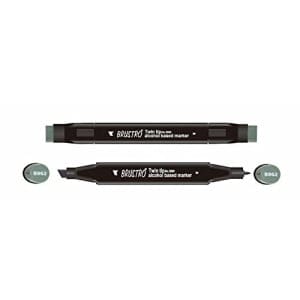 Brustro Twin Tip Alcohol Based Marker - Chromium Oxide Green
