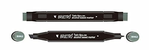 Brustro Twin Tip Alcohol Based Marker - Chromium Oxide Green Brustro Twin Tip Alcohol Based Marker - Chromium Oxide Green