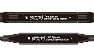 Brustro Twin Tip Alcohol Based Marker - Chromium Oxide Green