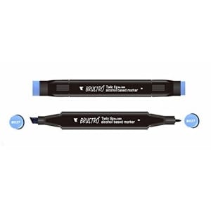 Brustro Twin Tip Alcohol Based Marker - Cobalt Blue