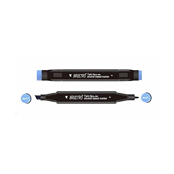 Brustro Twin Tip Alcohol Based Marker - Cobalt Blue