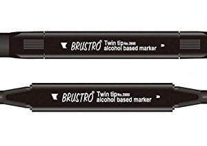 Brustro Twin Tip Alcohol Based Marker - Cobalt Blue