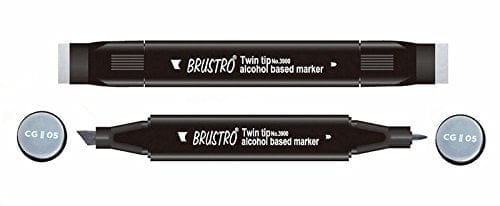 Brustro Twin Tip Alcohol Based Marker - Cool Grey II 05