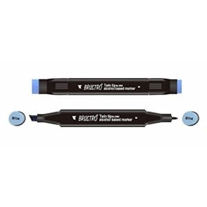 Brustro Twin Tip Alcohol Based Marker - Cornflower