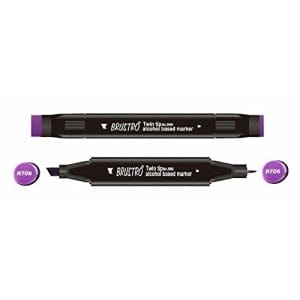 Brustro Twin Tip Alcohol Based Marker - Deep Violet