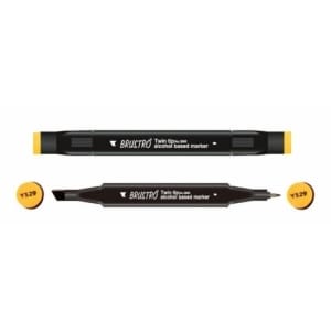 Brustro Twin Tip Alcohol Based Marker - Deep Yellow Ochre