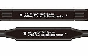 Brustro Twin Tip Alcohol Based Marker - Dim Green