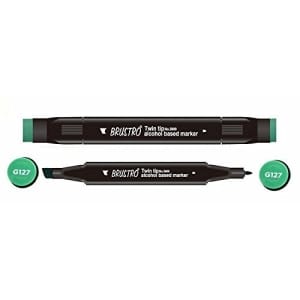 Brustro Twin Tip Alcohol Based Marker - Emerald Green