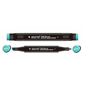 Brustro Twin Tip Alcohol Based Marker - Forest Green