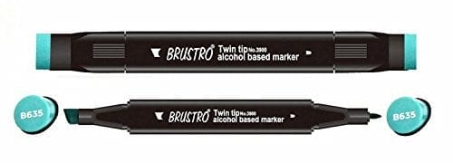 Brustro Twin Tip Alcohol Based Marker - Forest Green brustro forest green Brustro Twin Tip Alcohol Based Marker - Forest Green
