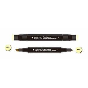 Brustro Twin Tip Alcohol Based Marker - Grayish Yellow