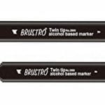 Brustro Twin Tip Alcohol Based Marker - Grayish Yellow