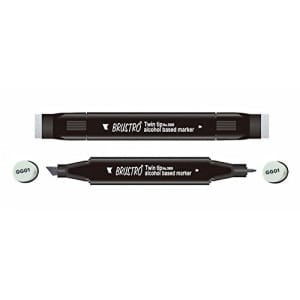 Brustro Twin Tip Alcohol Based Marker - Green Grey 1
