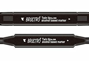 Brustro Twin Tip Alcohol Based Marker - Green Grey 1