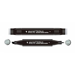 Brustro Twin Tip Alcohol Based Marker - Green Grey 5