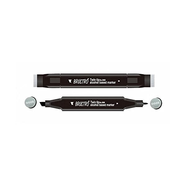 Brustro Twin Tip Alcohol Based Marker - Green Grey 5