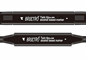 Brustro Twin Tip Alcohol Based Marker - Green Grey 5