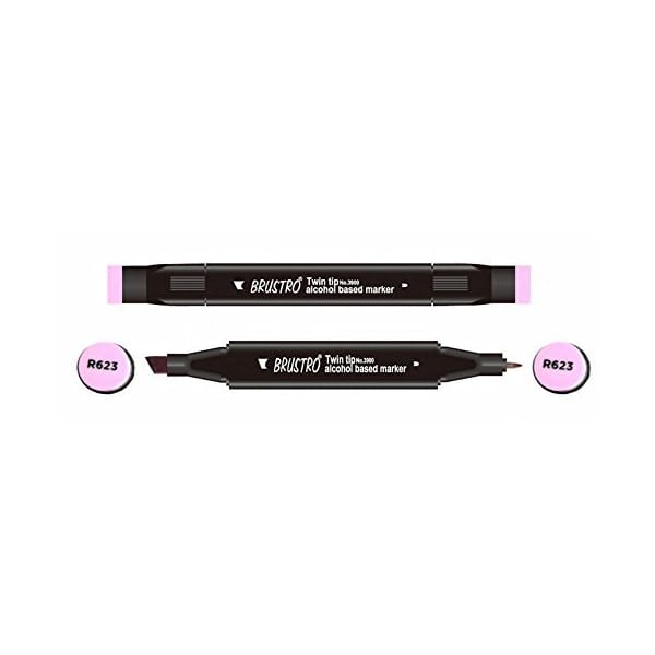 Brustro Twin Tip Alcohol Based Marker - Hyacinth