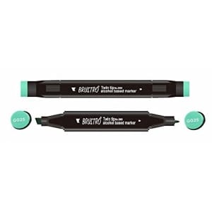 Brustro Twin Tip Alcohol Based Marker - Light Clear Blue