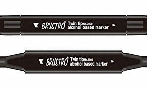 Brustro Twin Tip Alcohol Based Marker - Light Clear Blue