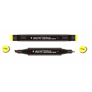 Brustro Twin Tip Alcohol Based Marker - Marigold