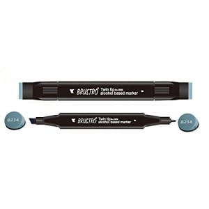 Brustro Twin Tip Alcohol Based Marker - Marine Blue